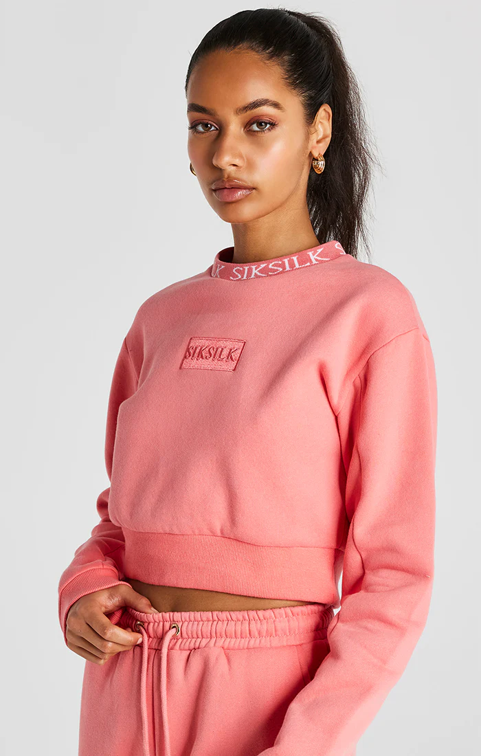 Coral Crew Sweatshirt
