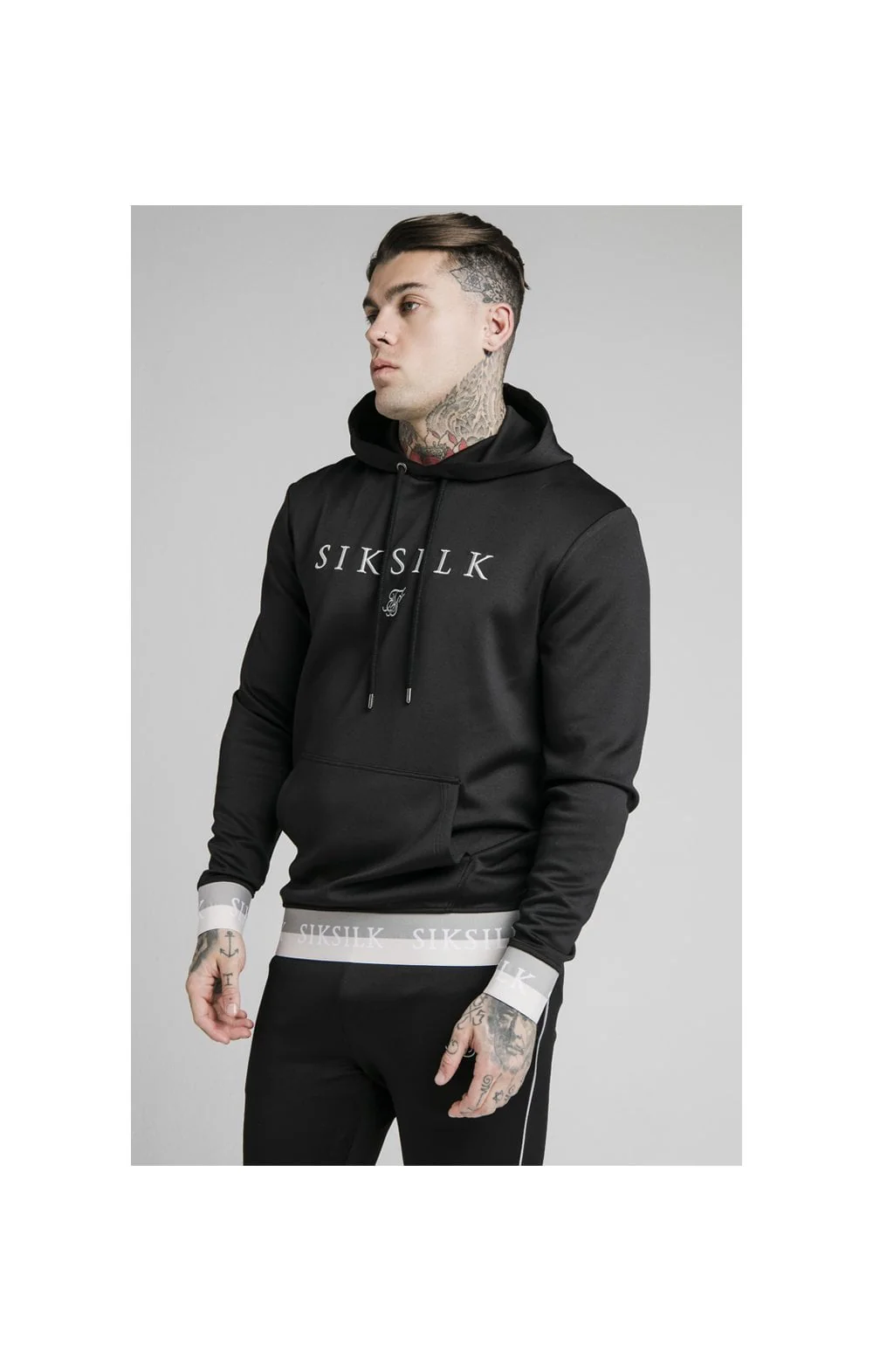 SikSilk Deluxe Overhead Hoodie - Black