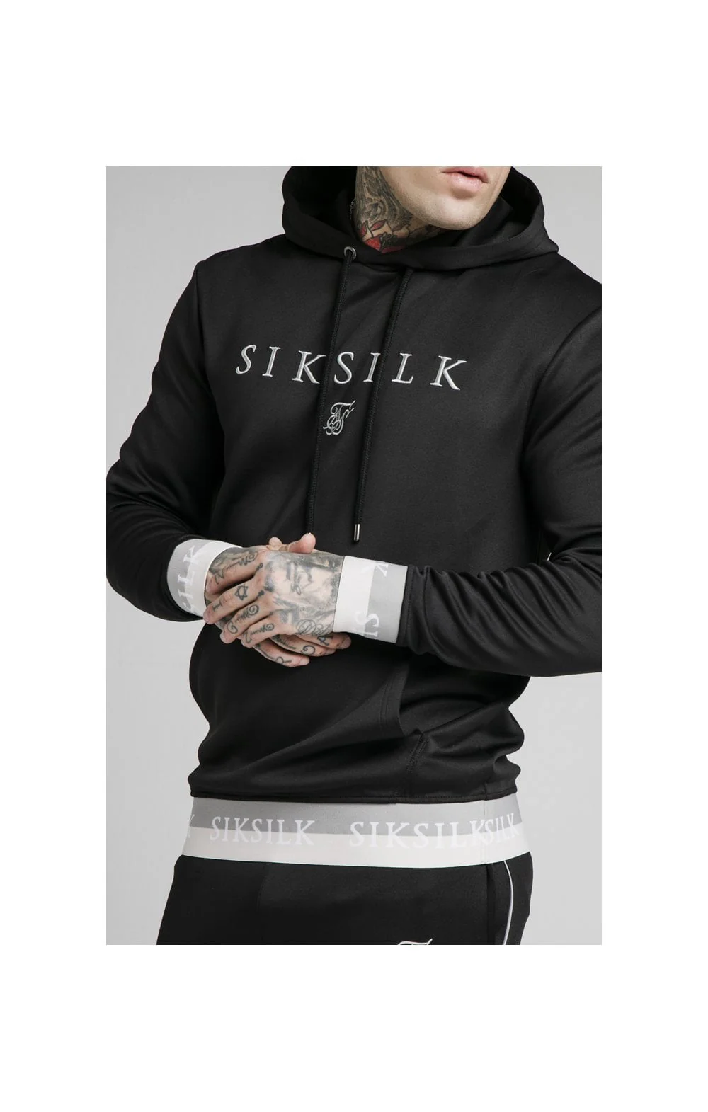 SikSilk Deluxe Overhead Hoodie - Black - Image 2