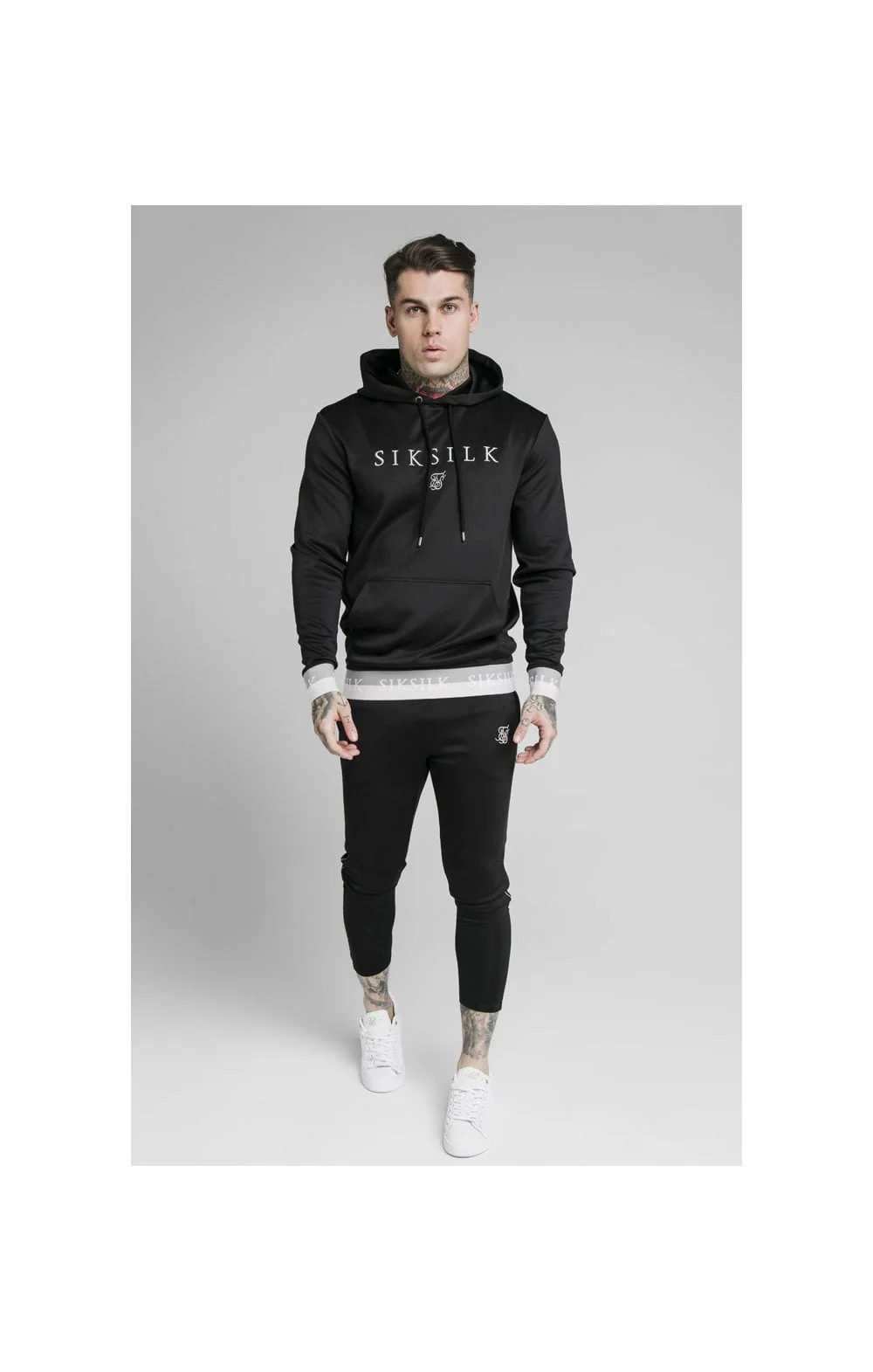 SikSilk Deluxe Overhead Hoodie - Black - Image 3