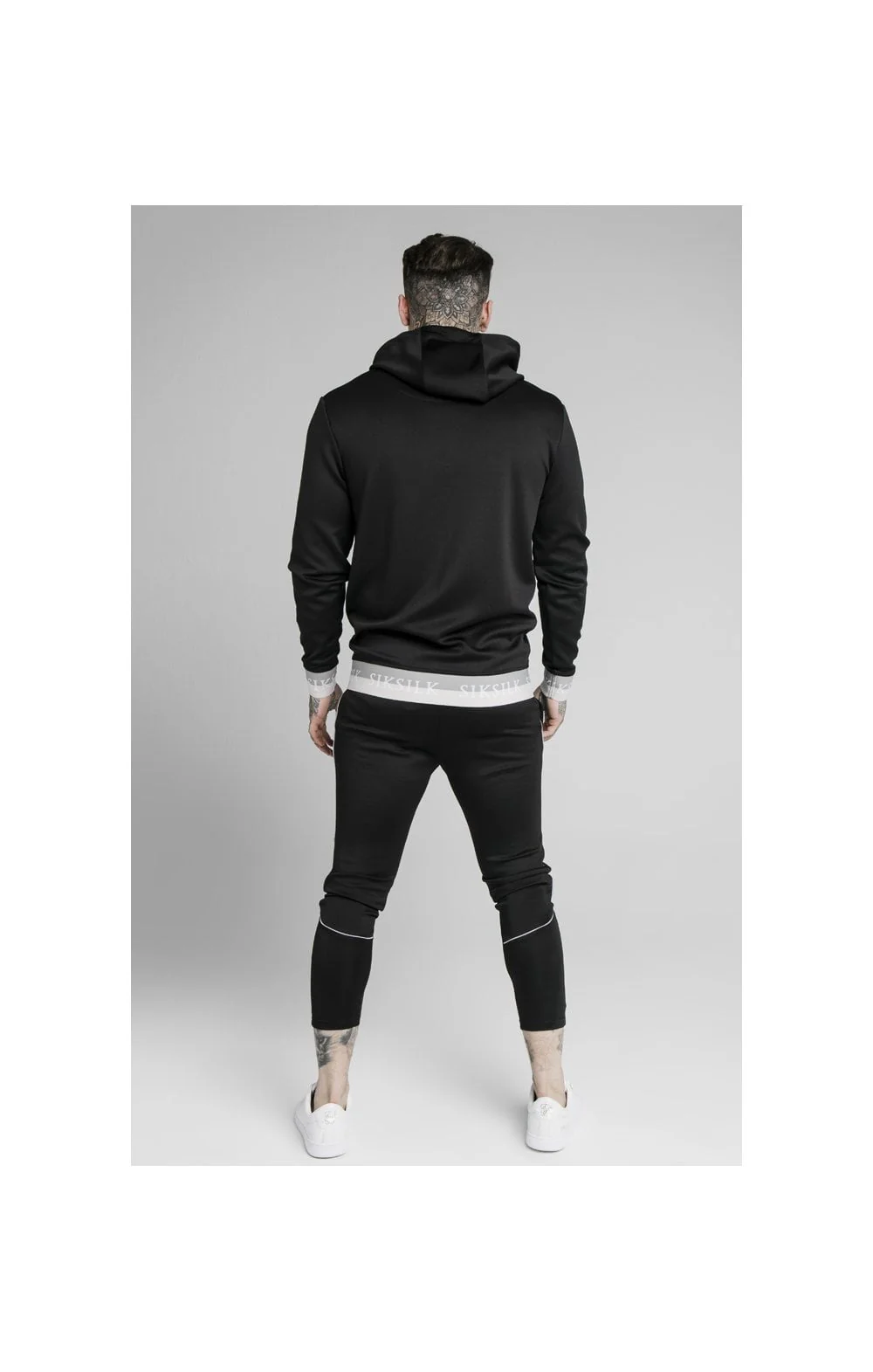 SikSilk Deluxe Overhead Hoodie - Black - Image 6