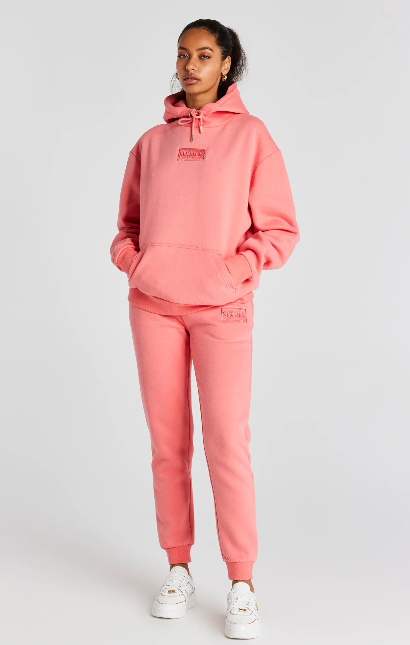 Coral Oversized Hoodie - Image 3