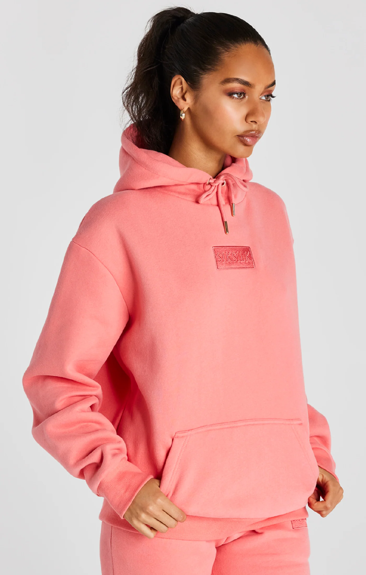 Coral Oversized Hoodie - Image 6