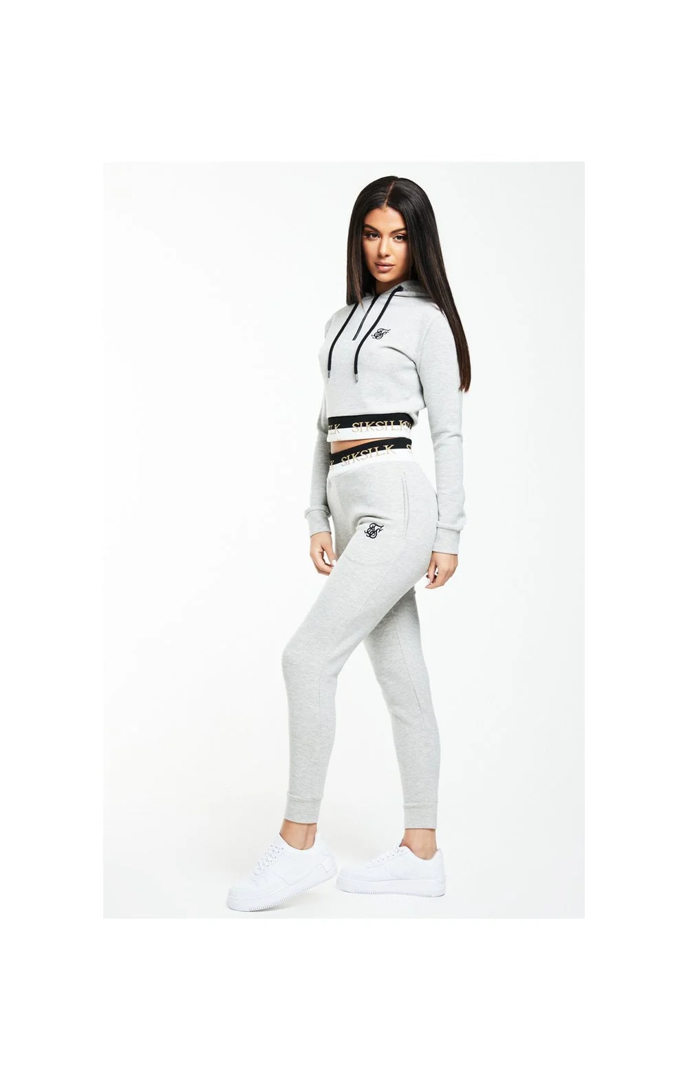 SikSilk Deluxe Track Pants - Grey Marl - Image 5