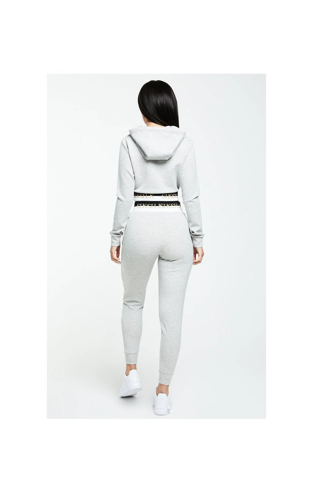 SikSilk Deluxe Track Top - Grey Marl - Image 7