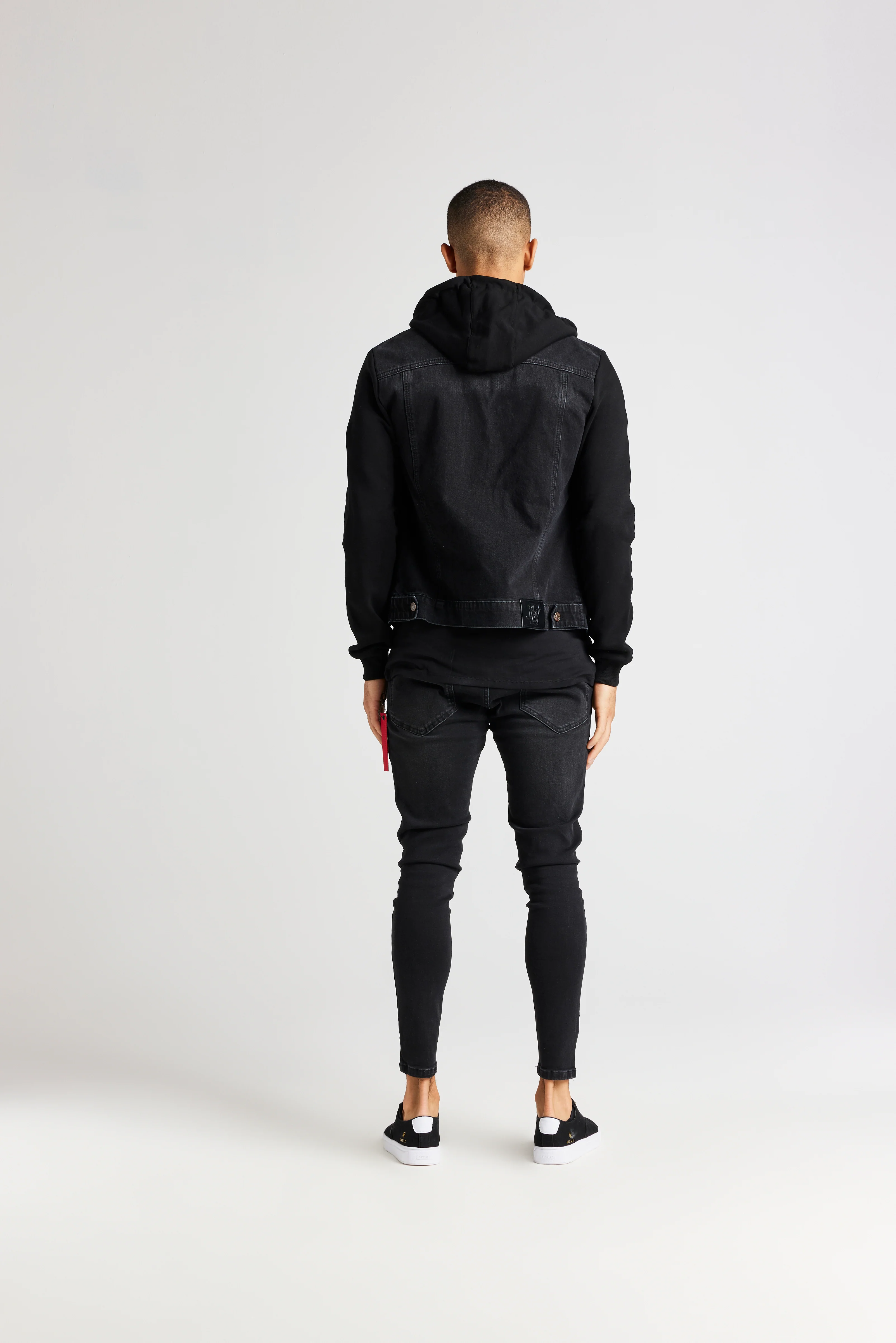 Black Essential Denim Jacket - Image 3