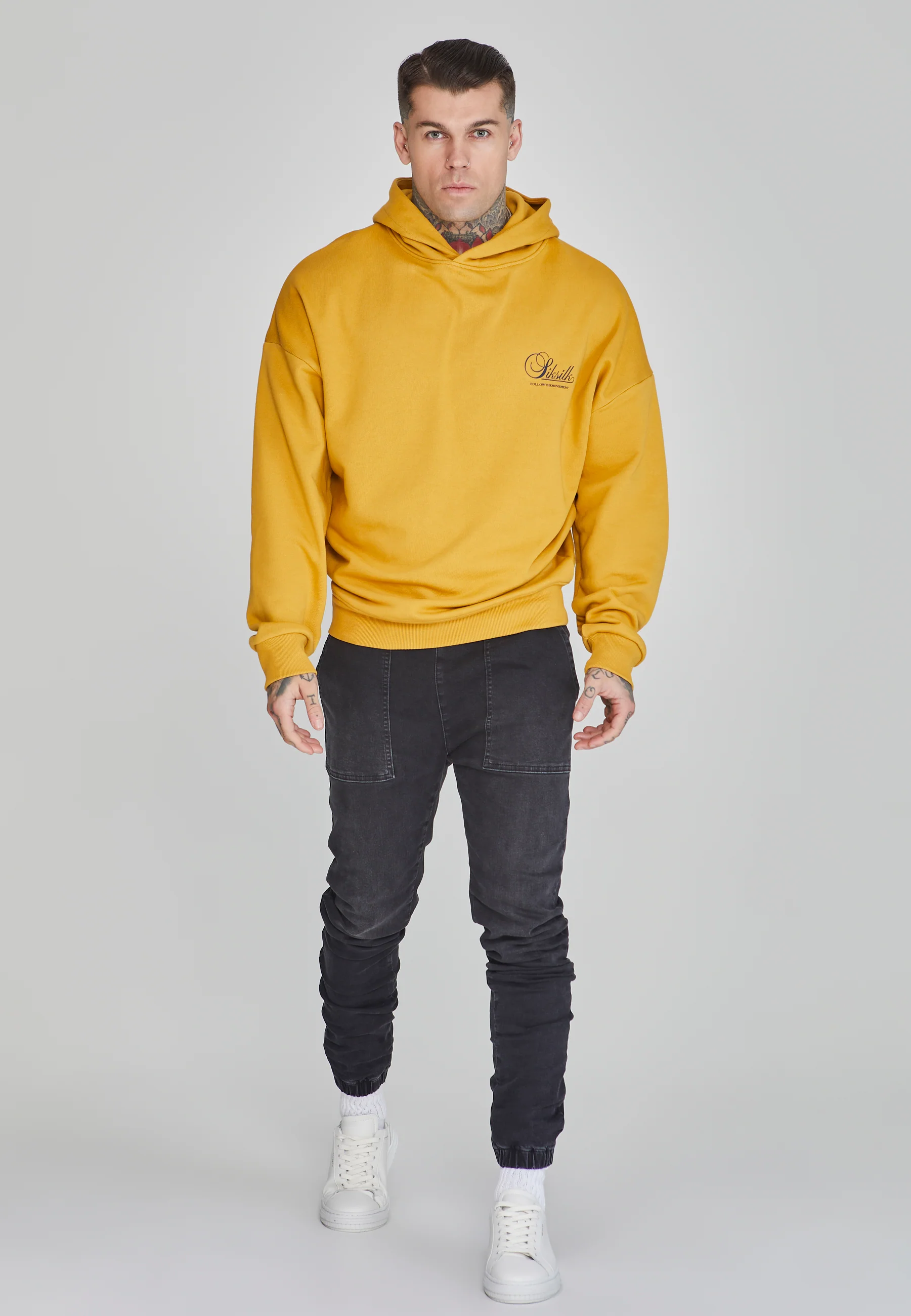 Black Denim Joggers - Image 2