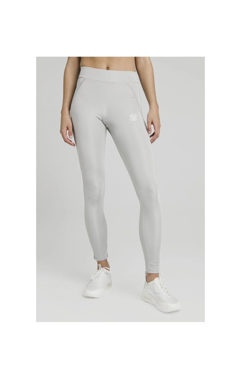 SikSilk Disco Leggings – Silver - Image 2