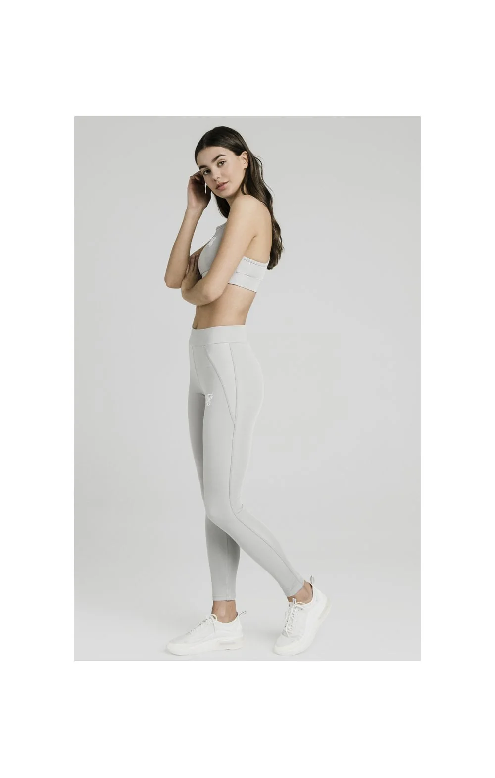SikSilk Disco Leggings – Silver - Image 3