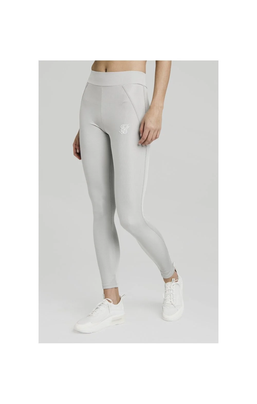 SikSilk Disco Leggings – Silver - Image 6