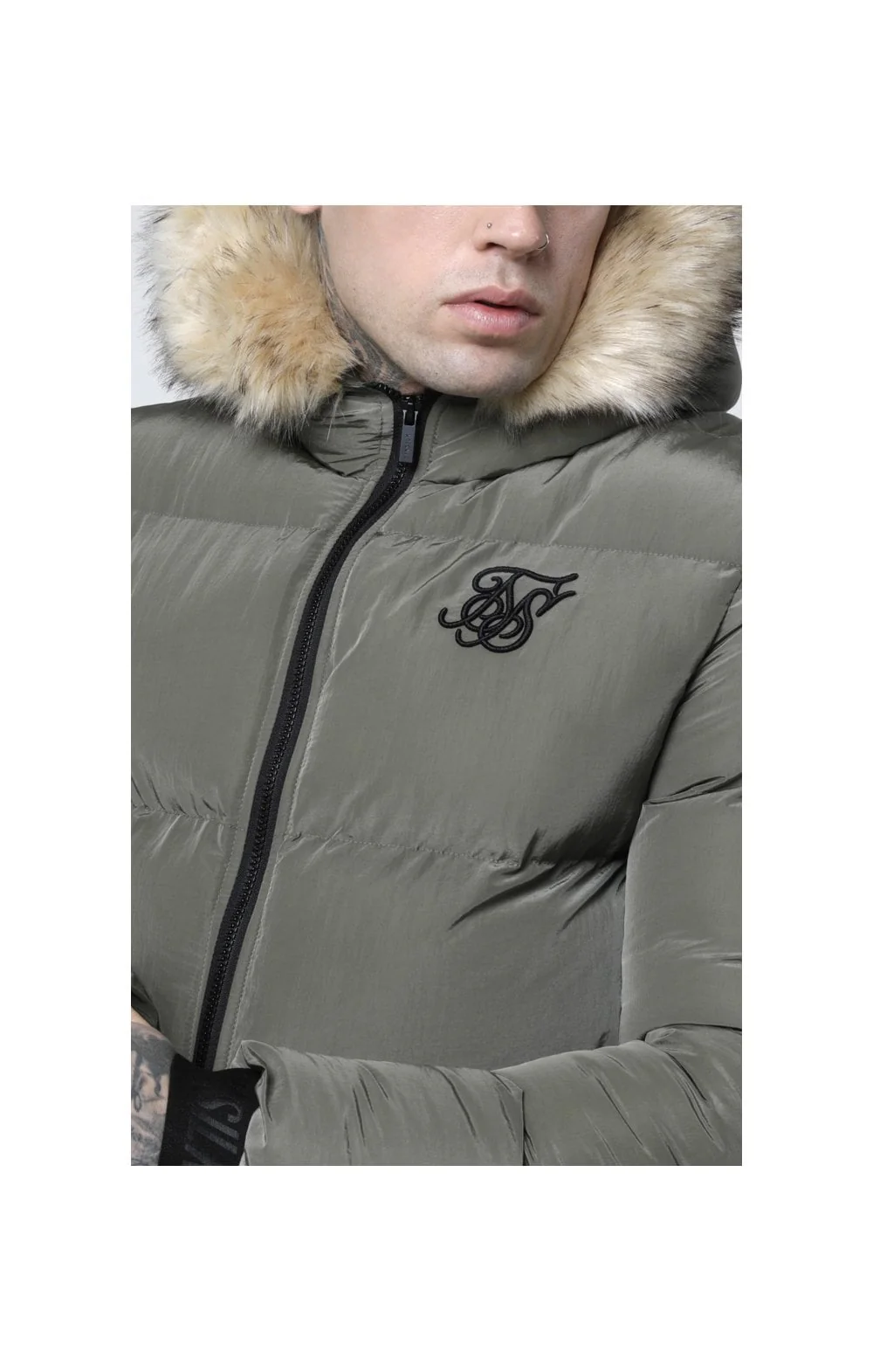 SikSilk Distance Jacket - Khaki - Image 2