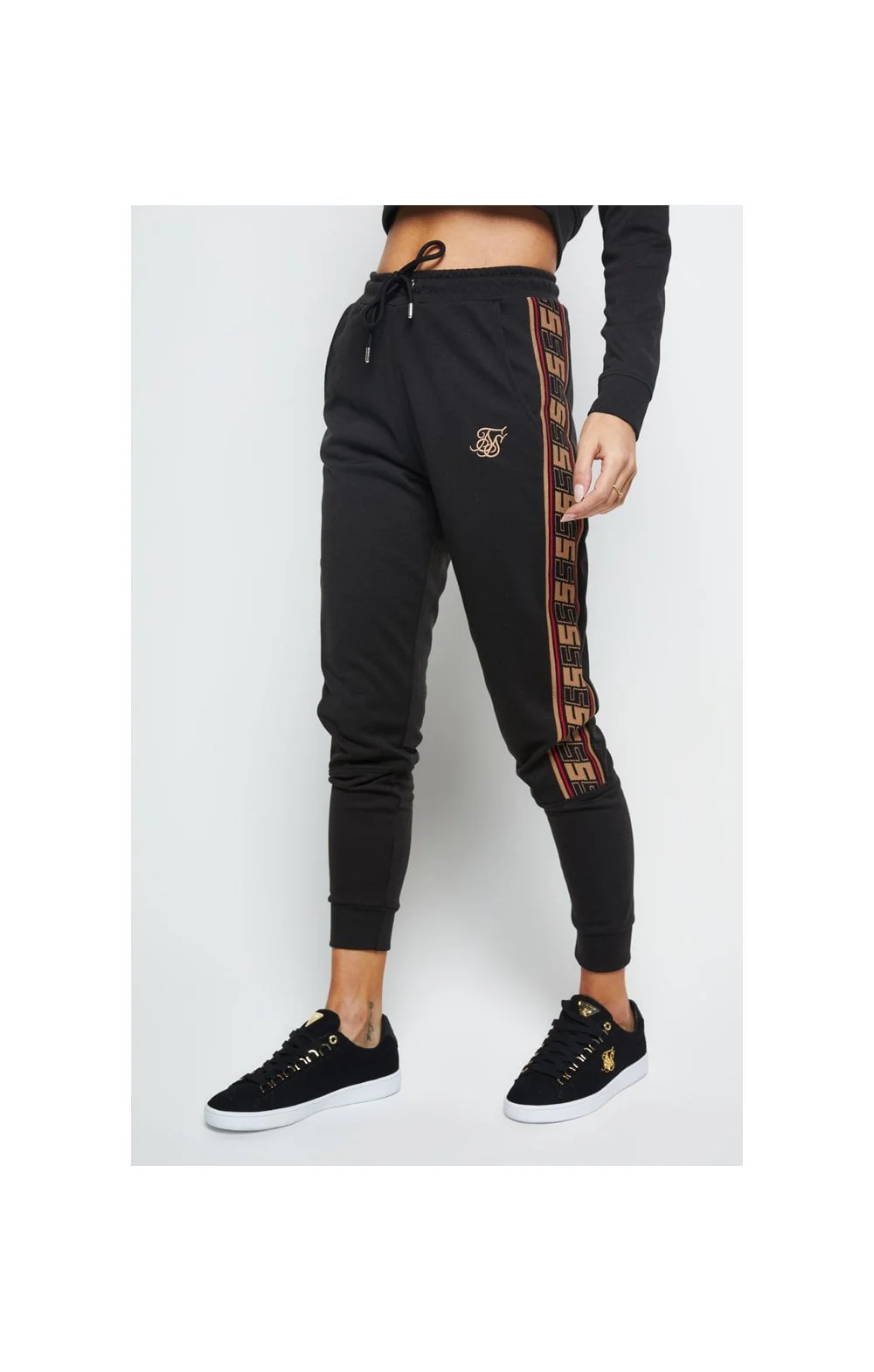 SikSilk Distinction Track Pants - Black - Image 2