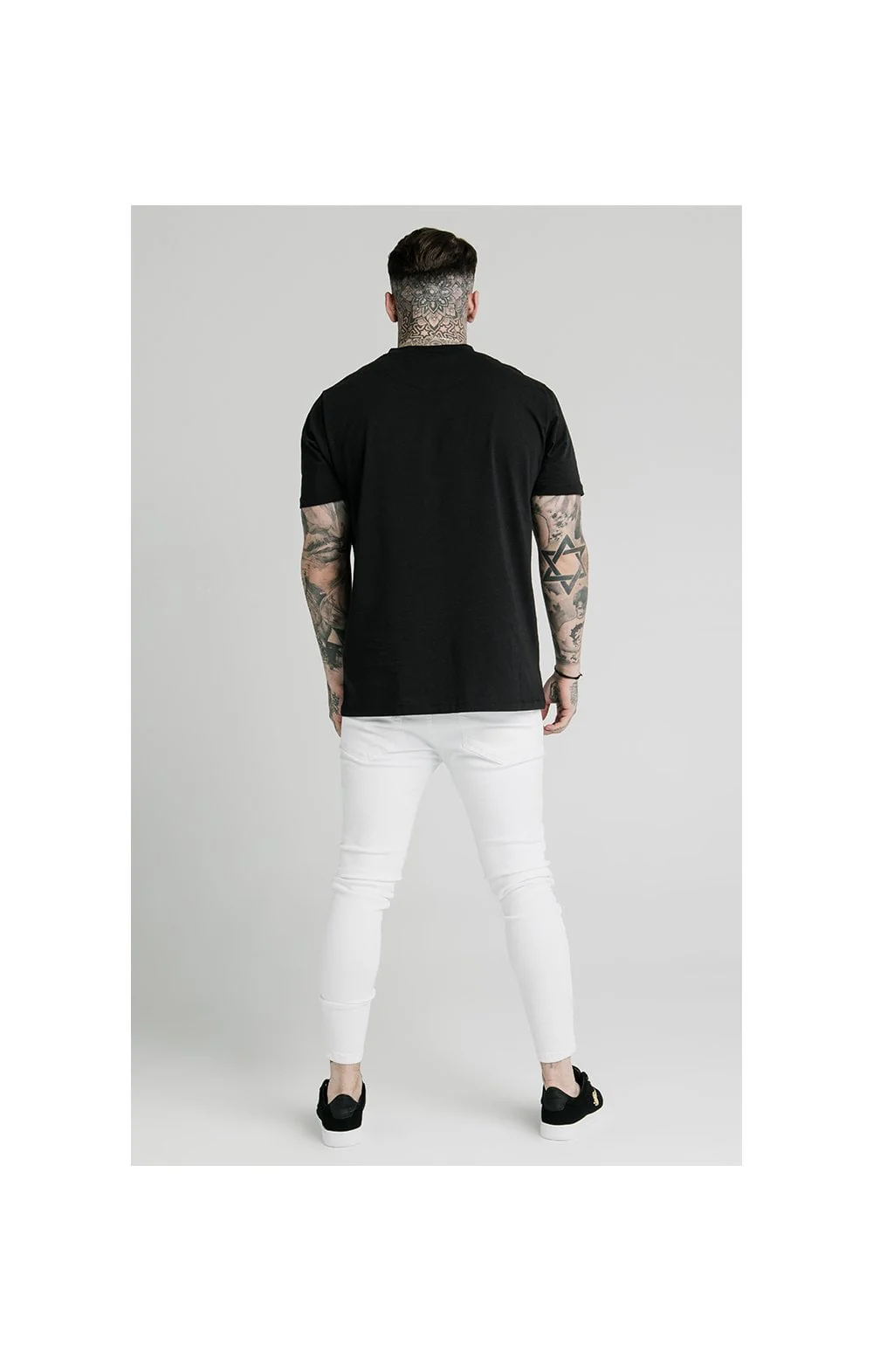 SikSilk Distressed Prestige Skinny Denims - White - Image 8