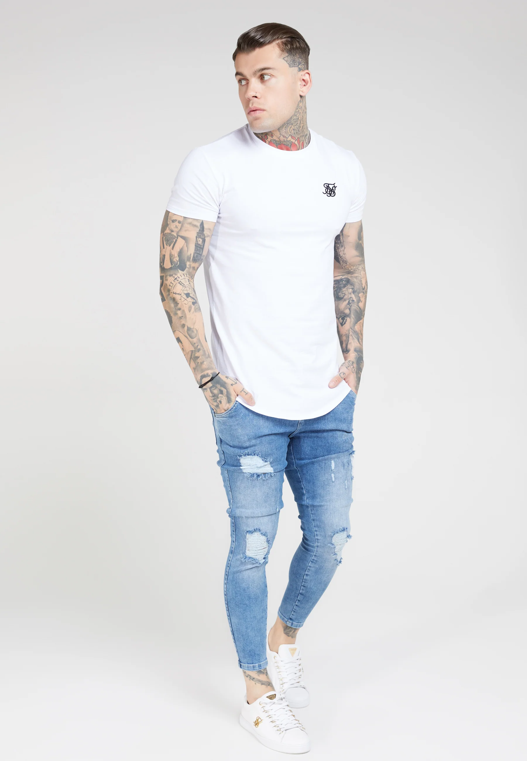 Skinny Jeans Blue Mid Wash - Image 3