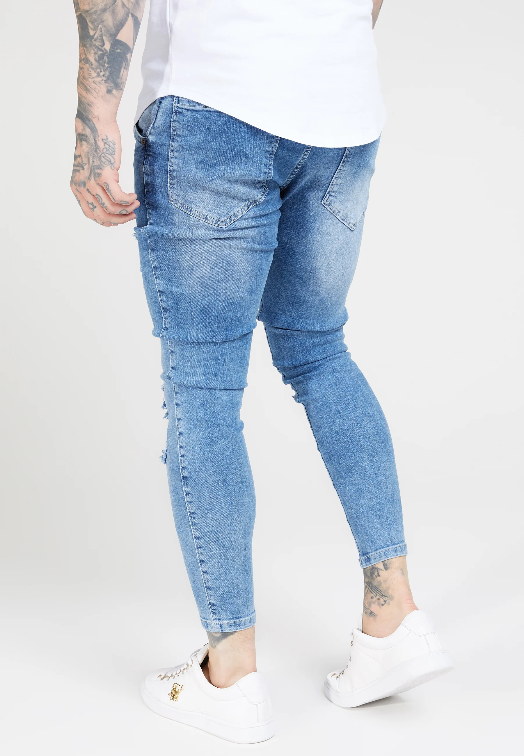Skinny Jeans Blue Mid Wash - Image 4