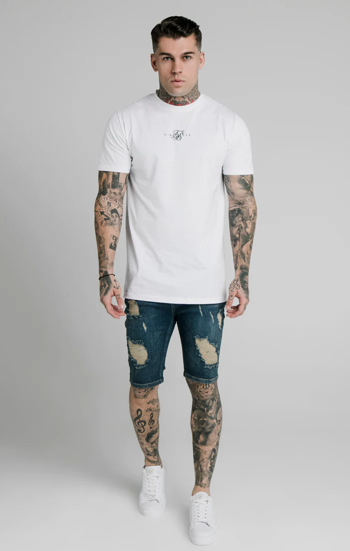 Midstone Skinny Distressed Denim Short - Image 4