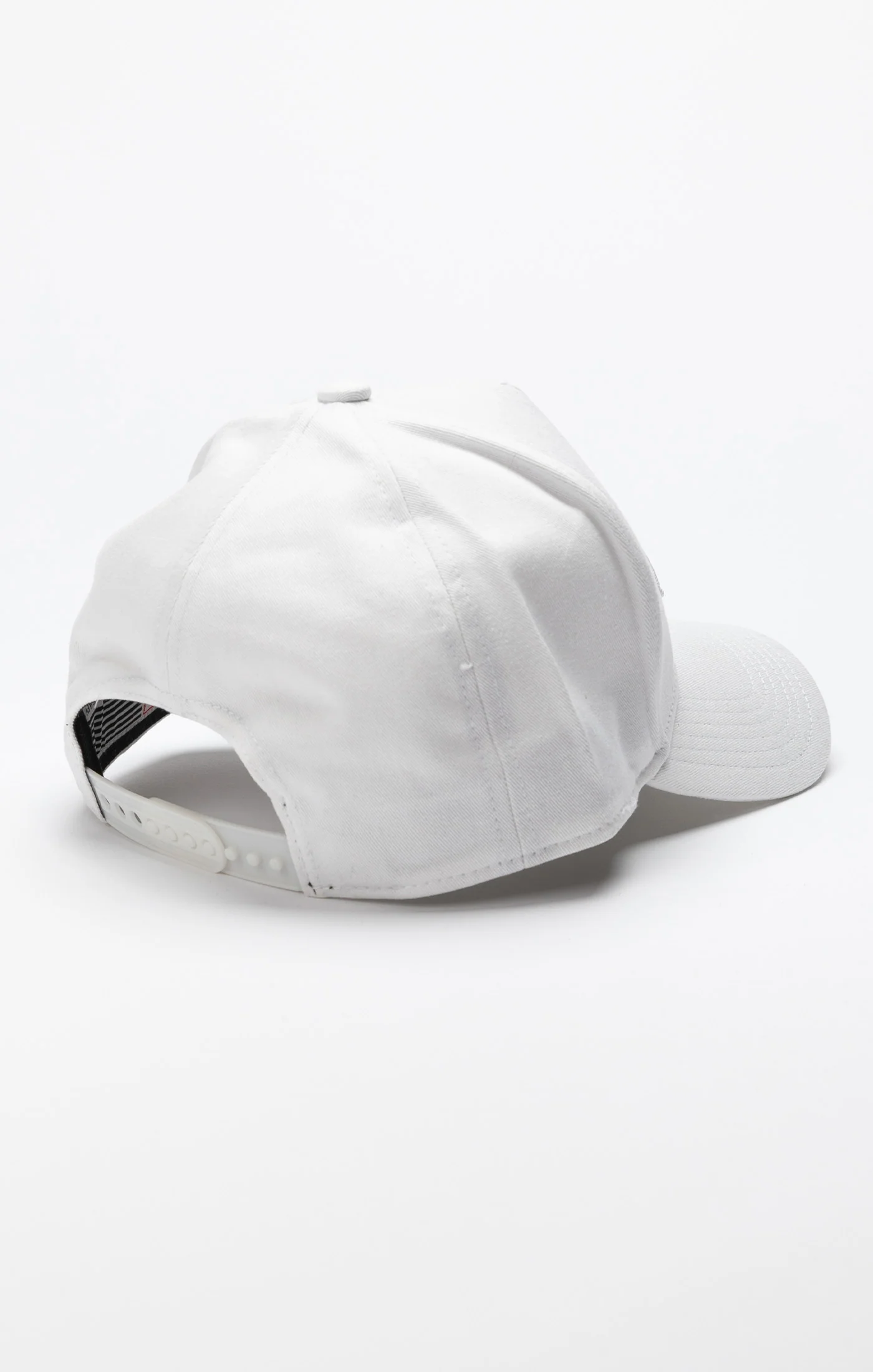 White Distressed Volt Patch Trucker Cap - Image 4