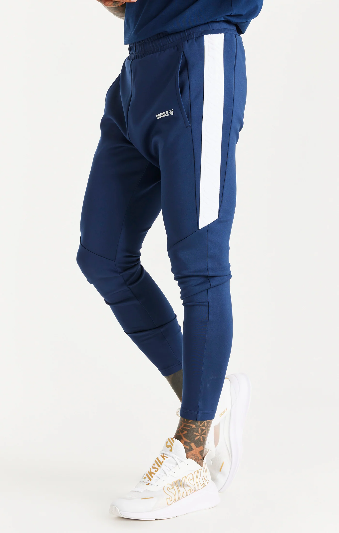 Navy Sports Tape Trackpant