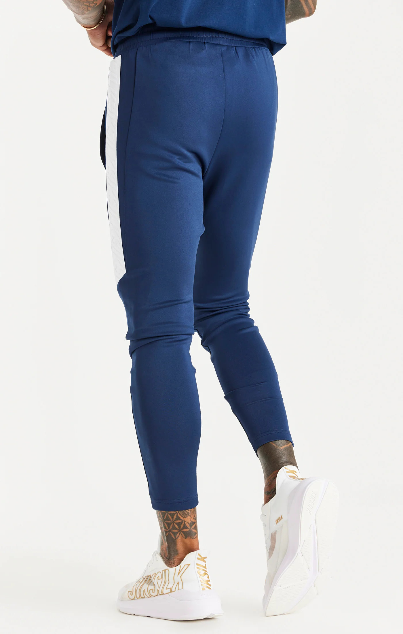 Navy Sports Tape Trackpant - Image 3