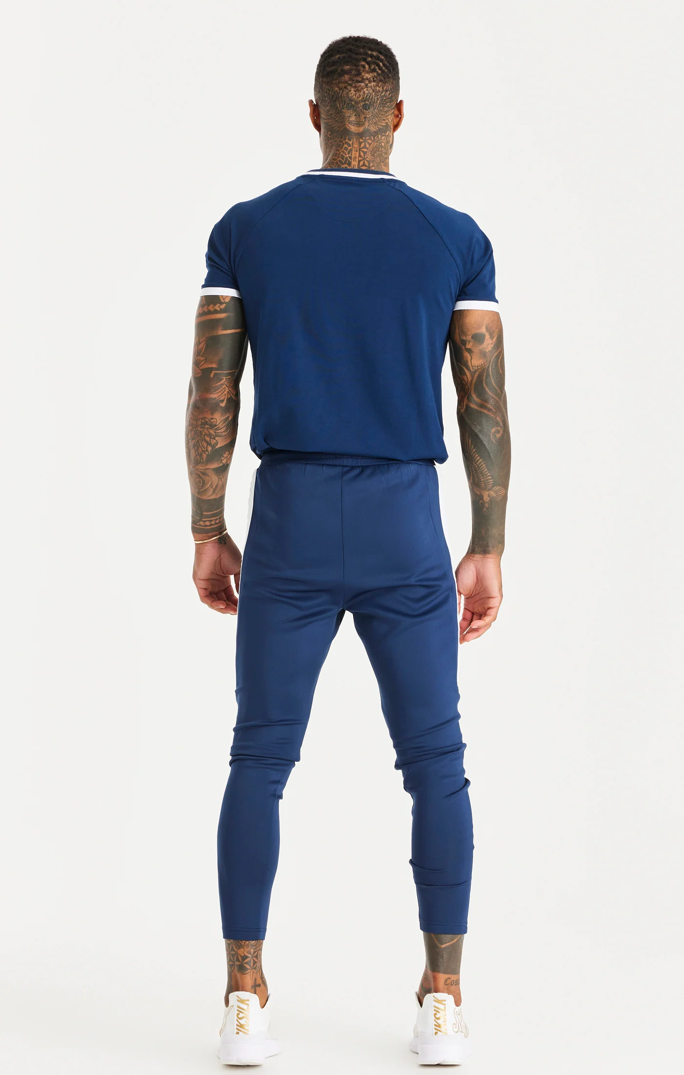 Navy Sports Tape Trackpant - Image 5