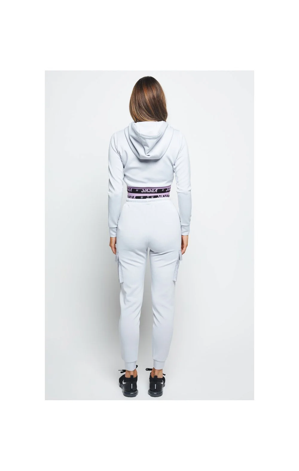 SikSilk Divergent Cargo Joggers - Grey - Image 5