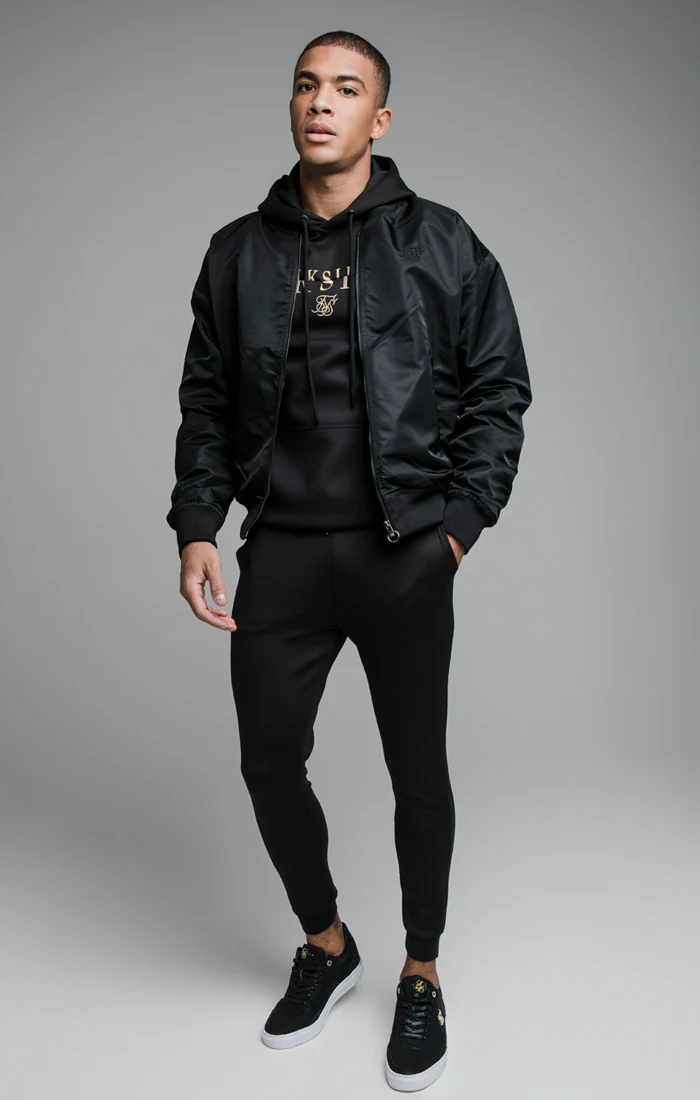 Black Bomber Jacket - Image 3