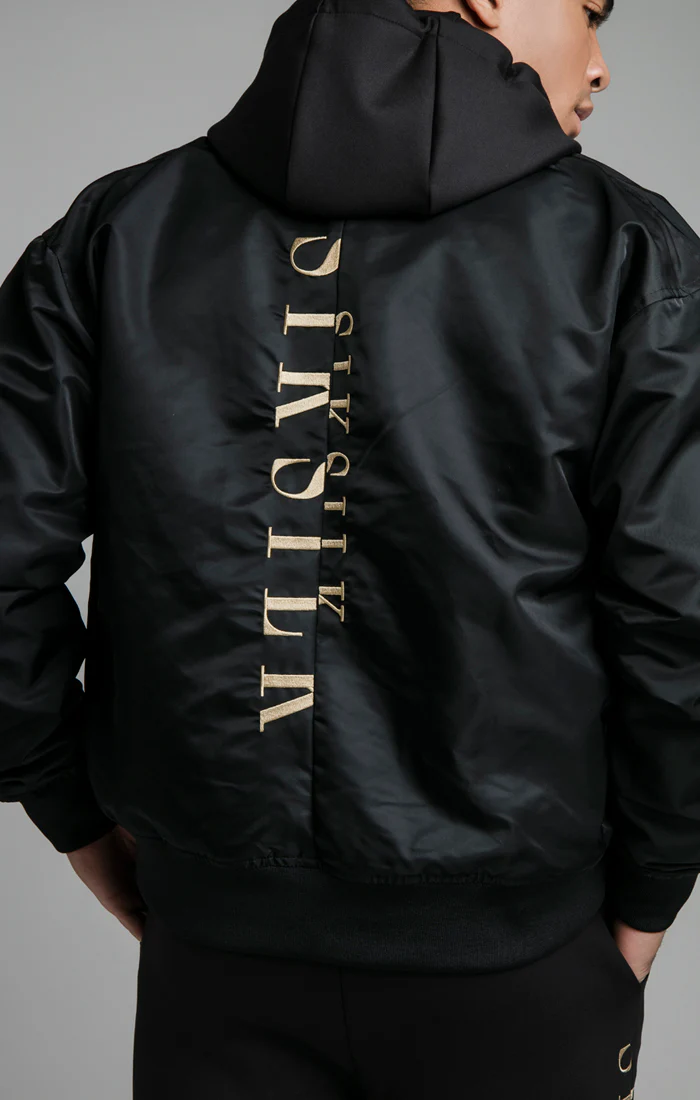 Black Bomber Jacket - Image 4