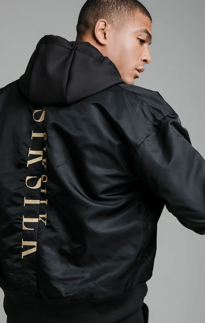 Black Bomber Jacket - Image 6
