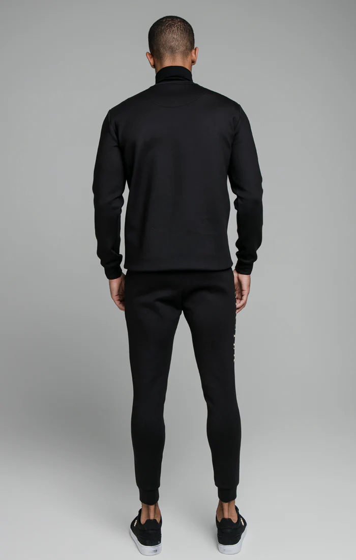 SikSilk Division Crew Neck Sweater - Black - Image 5