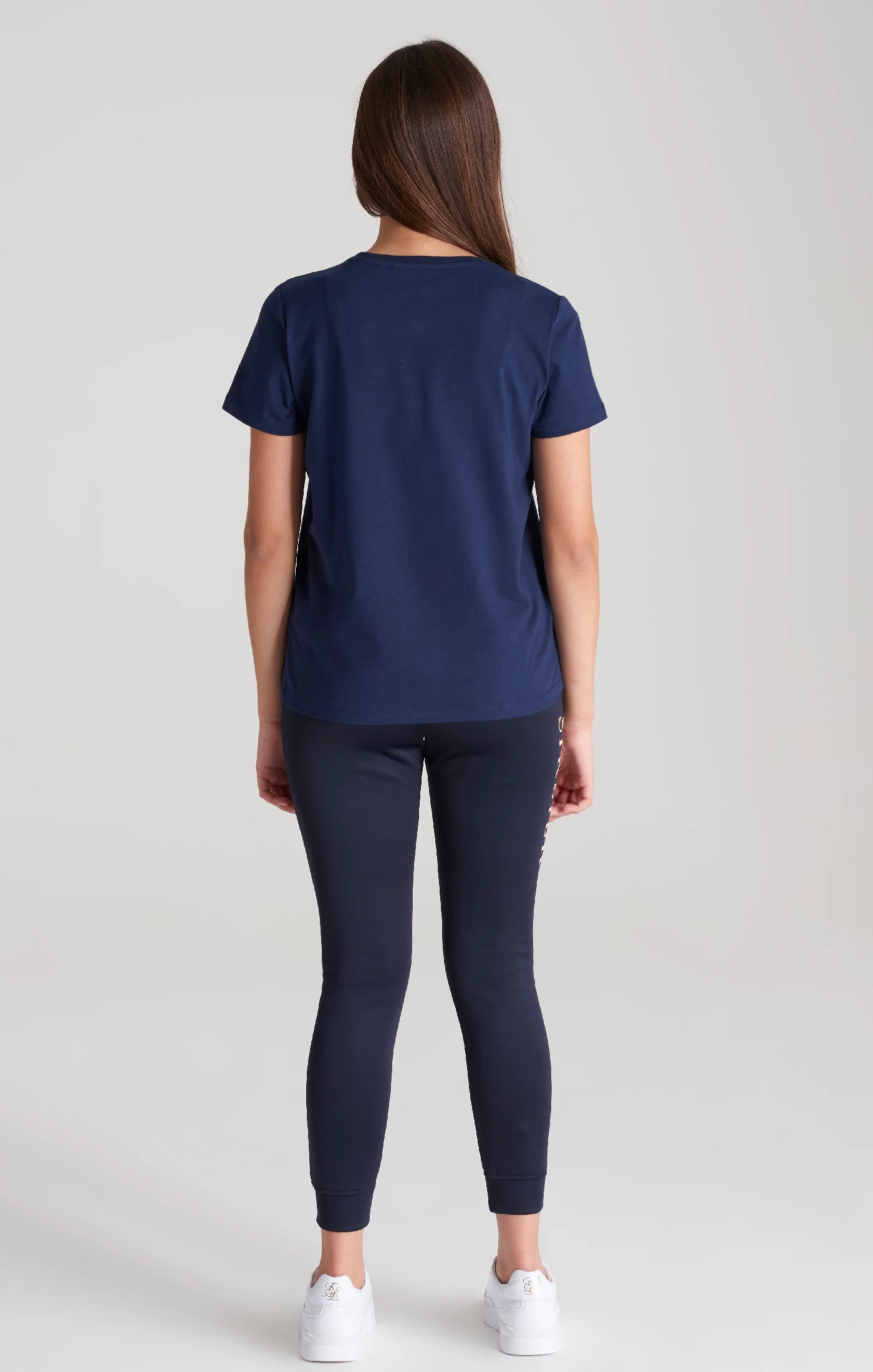 Girls Navy Logo Jogger - Image 6
