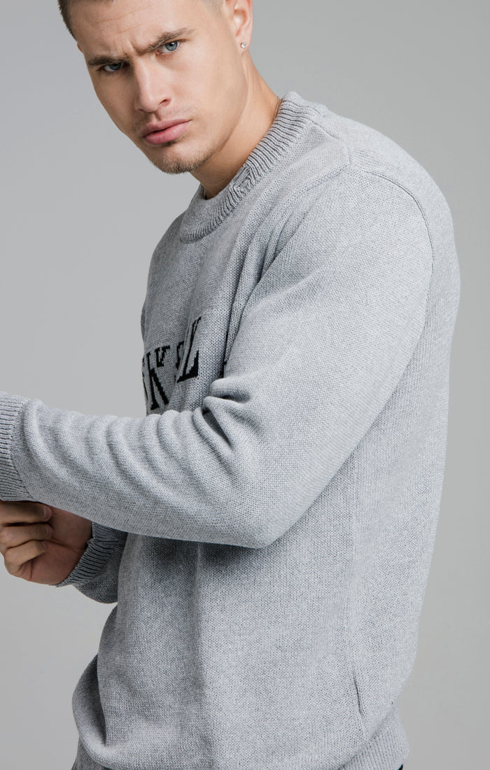 Grey Knitted Sweatshirt - Image 4
