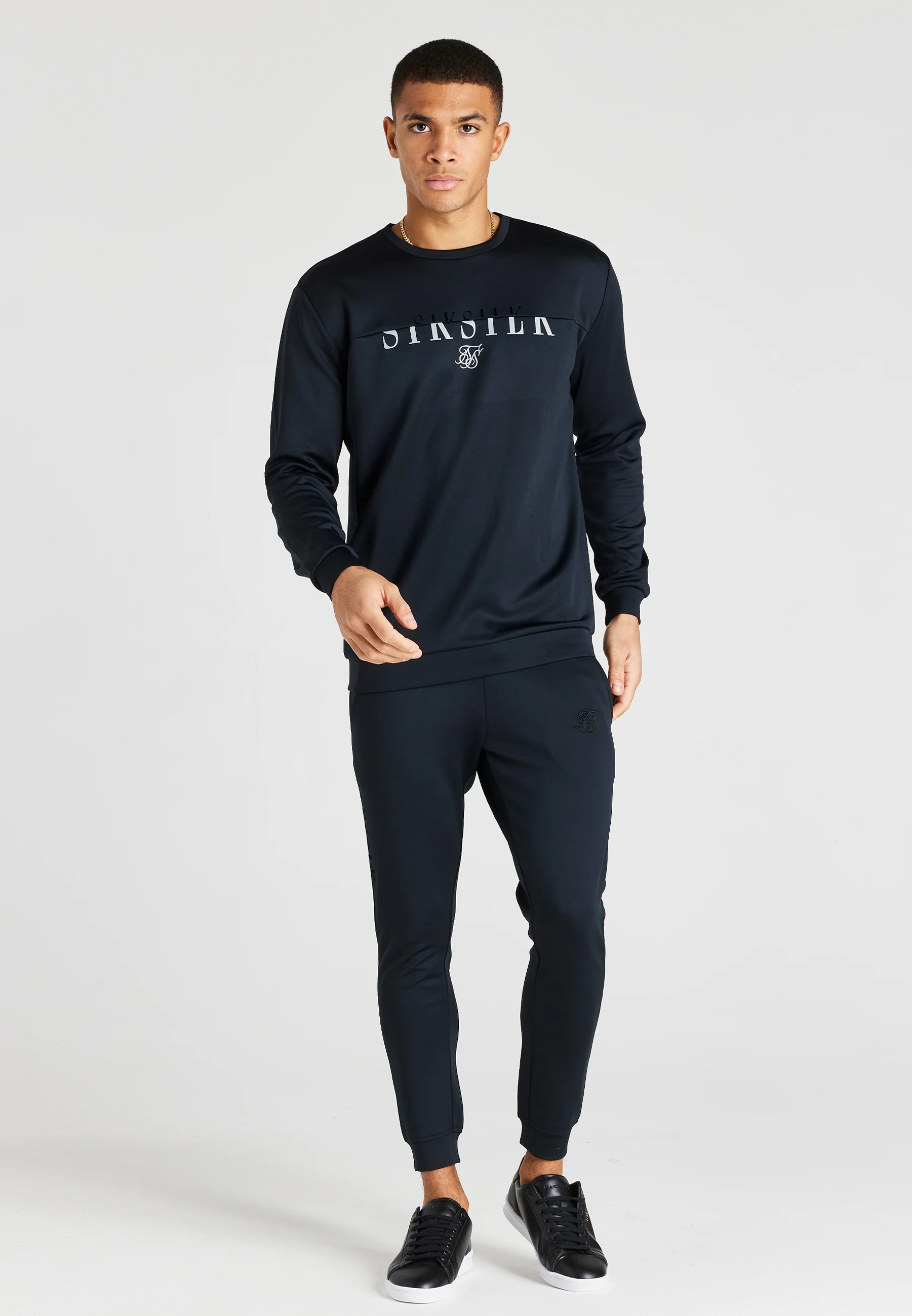 Black Reflective Crew Neck Sweatshirt - Image 3