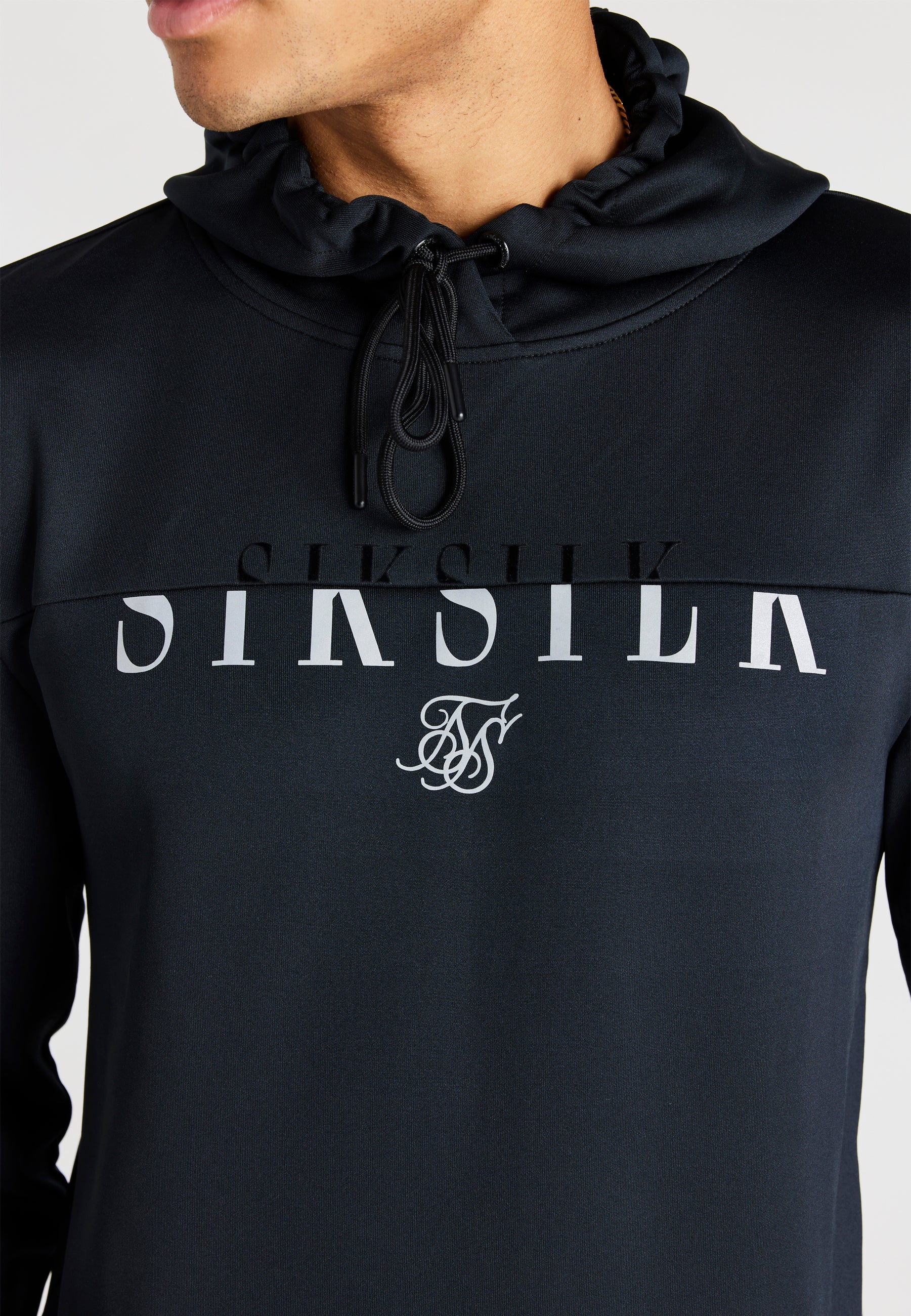 Black Division Reflective Overhead Hoodie - Image 2