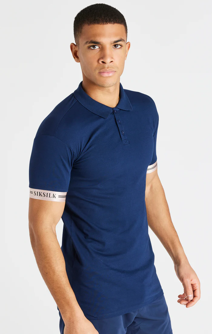 SikSilk Division Tech Polo - Navy - Image 2