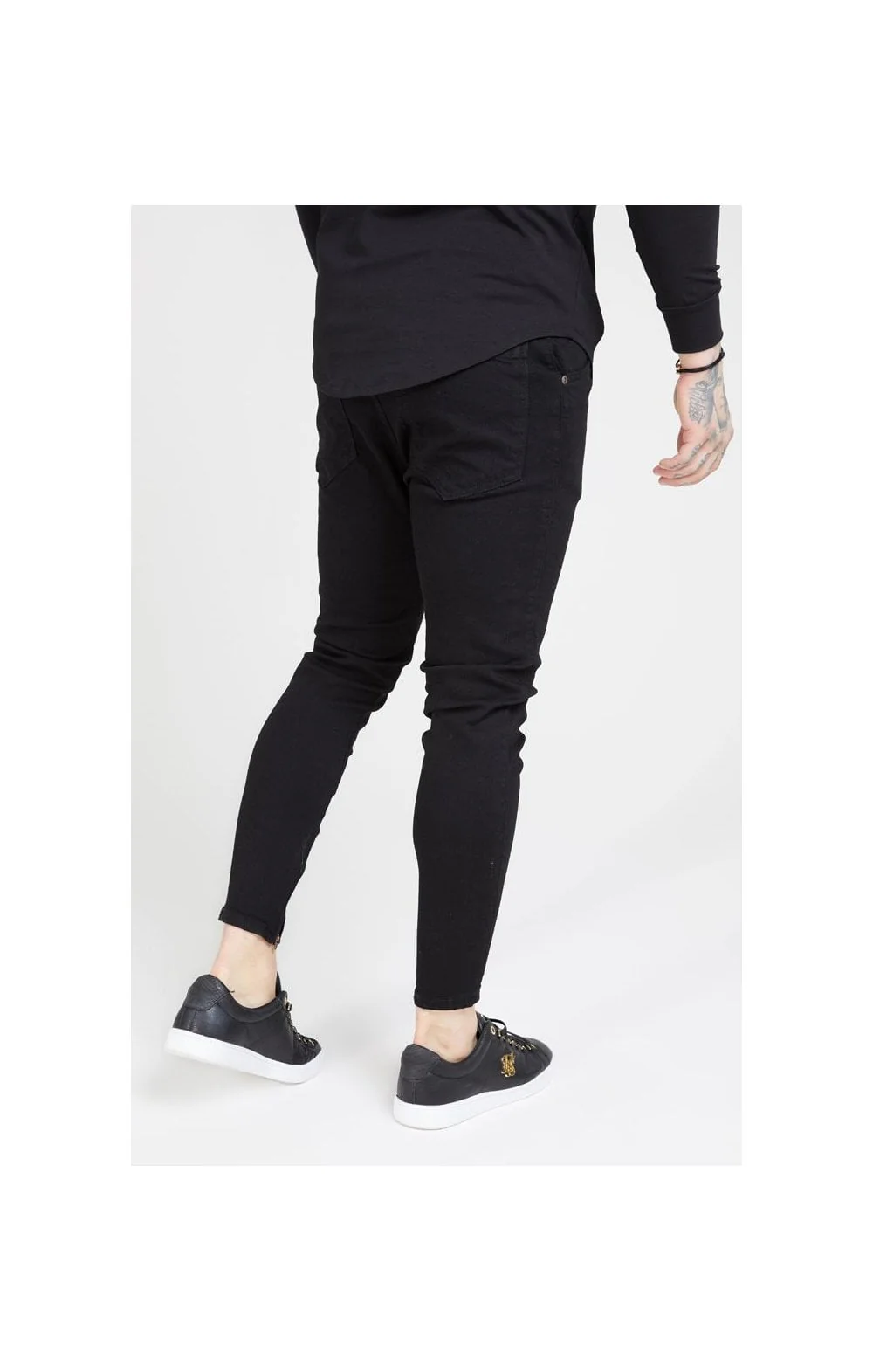 Black Essential Drop Crotch Jean - Image 2