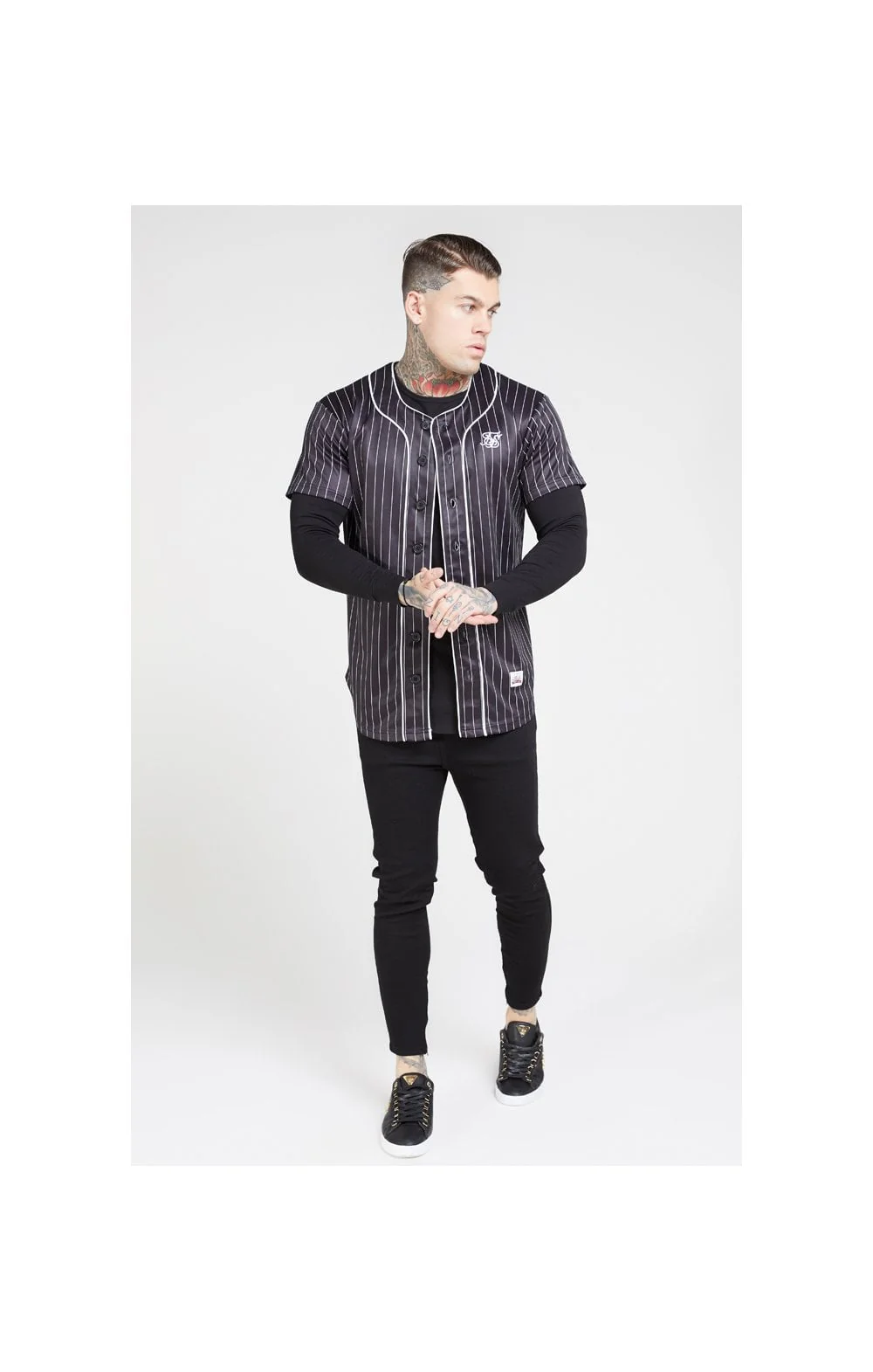 SikSilk Drop Crotch Jeans – Black - Image 3