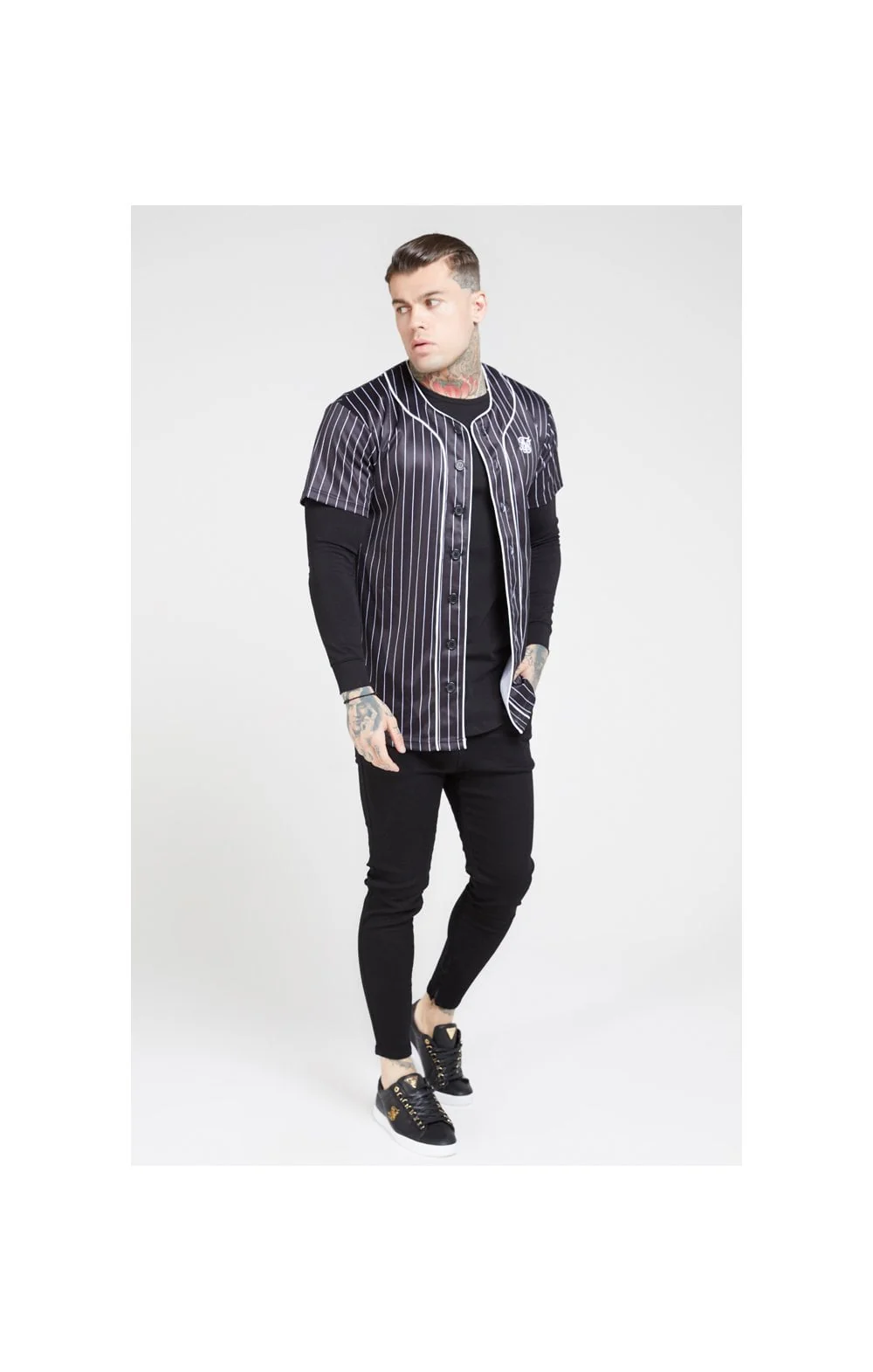 SikSilk Drop Crotch Jeans – Black - Image 4
