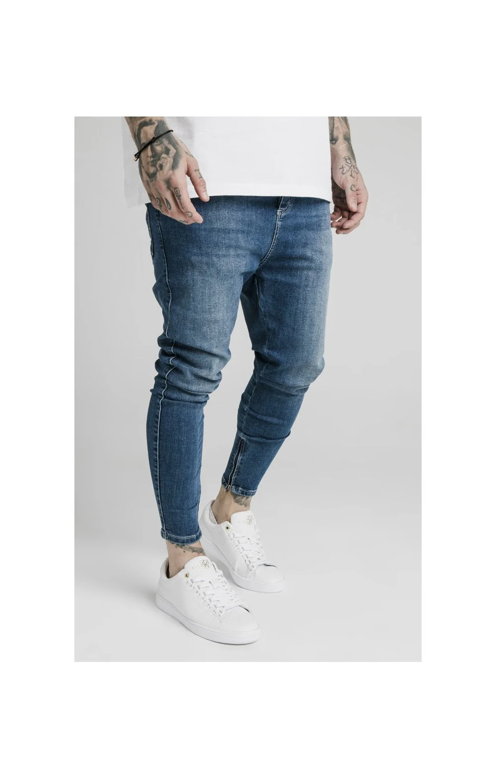 Blue Essential Drop Crotch Jean - Image 4