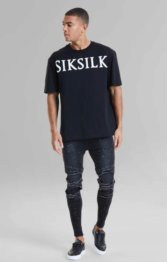 Black Relaxed Fit T-Shirt - Image 3