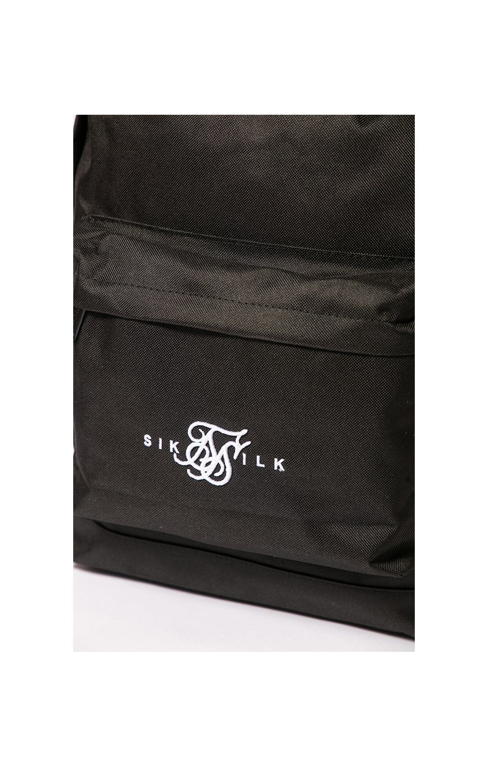 SikSilk Dual Logo Backpack - Black & White - Image 2