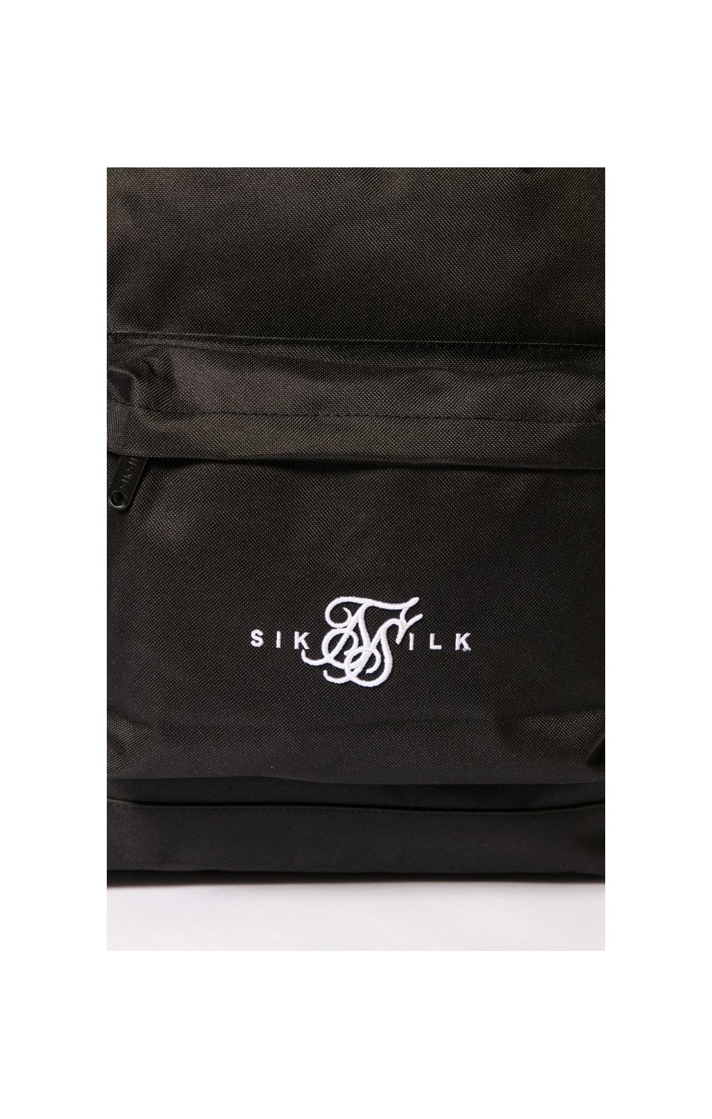 SikSilk Dual Logo Backpack - Black & White - Image 4