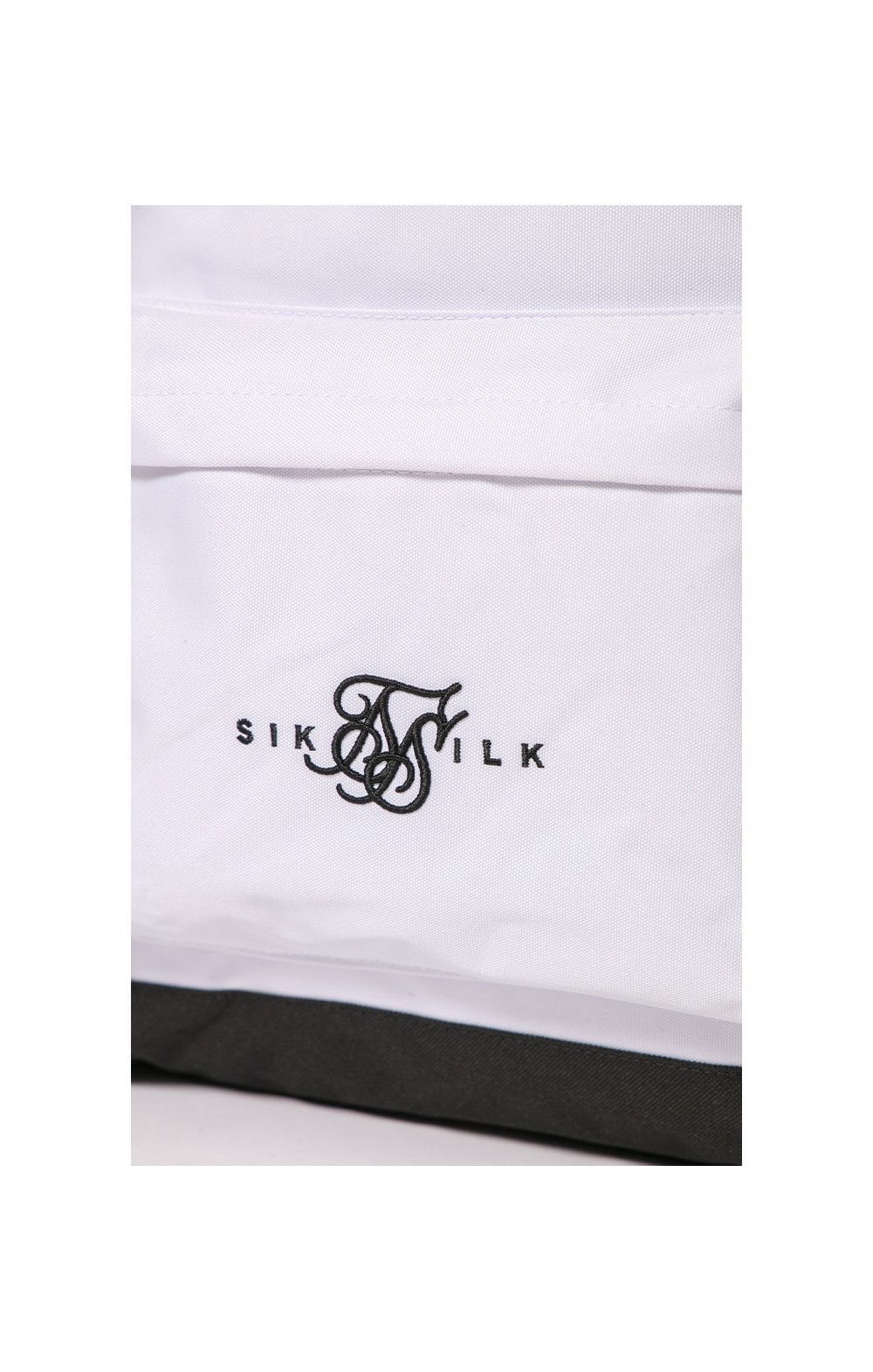 SikSilk Dual Logo Backpack - White & Black - Image 2