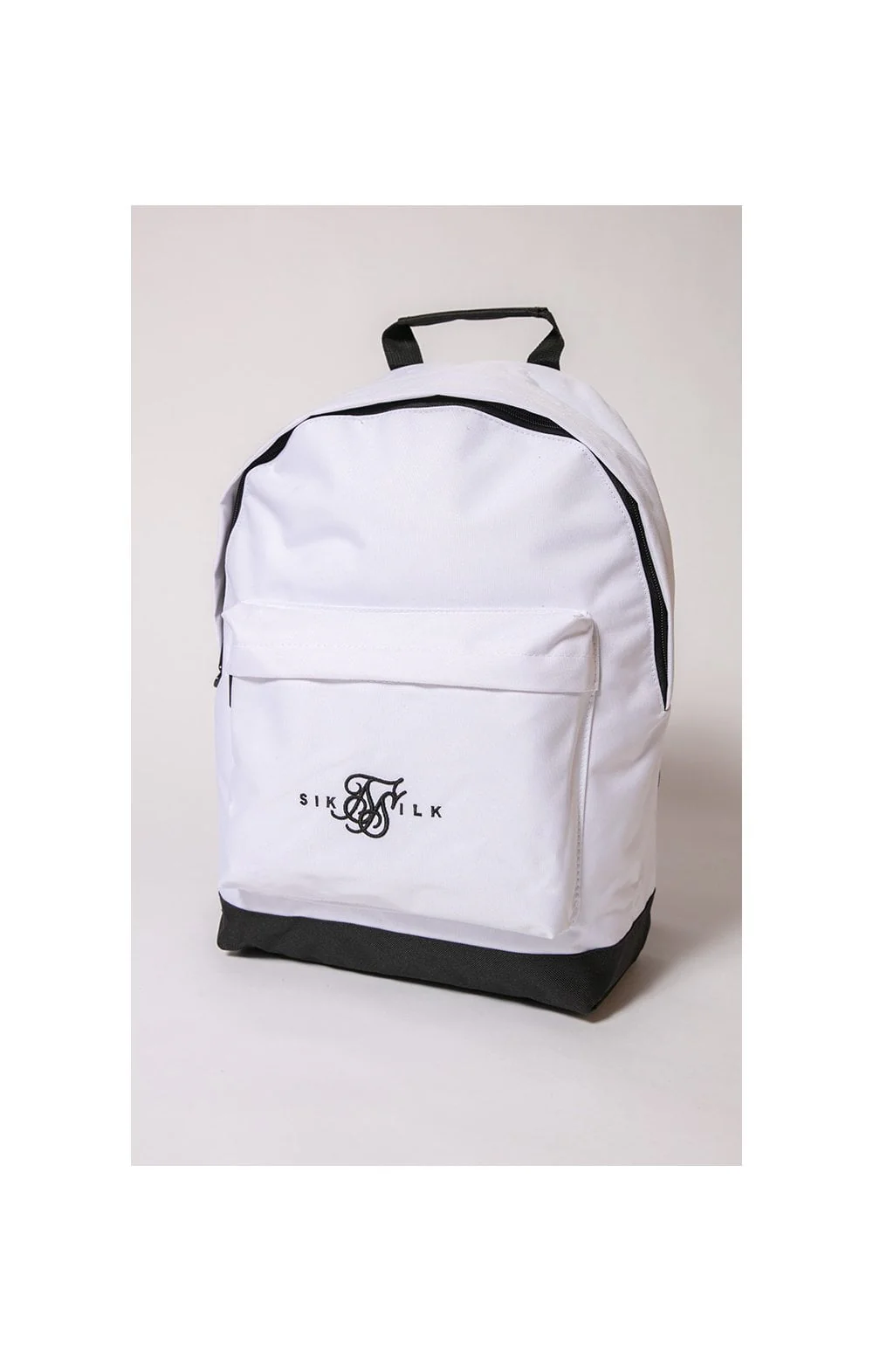 SikSilk Dual Logo Backpack - White & Black - Image 3