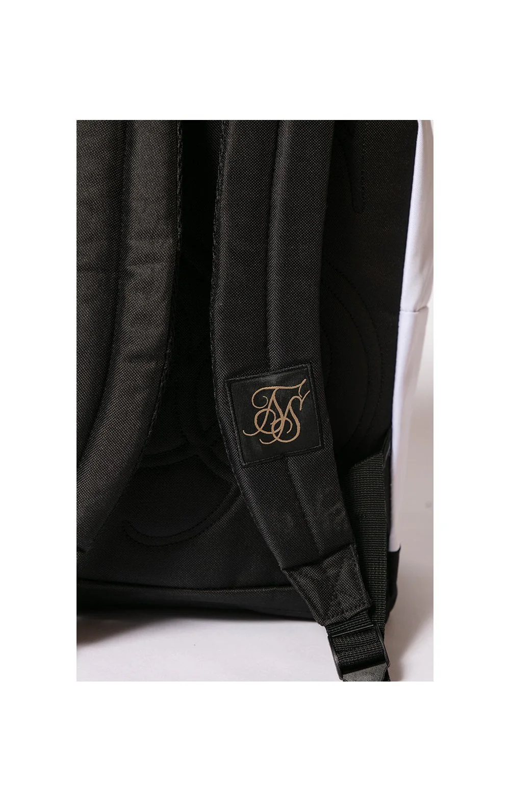SikSilk Dual Logo Backpack - White & Black - Image 5