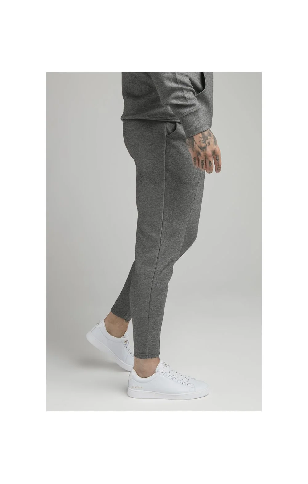 SikSilk Dual Logo Pant - Grey - Image 2