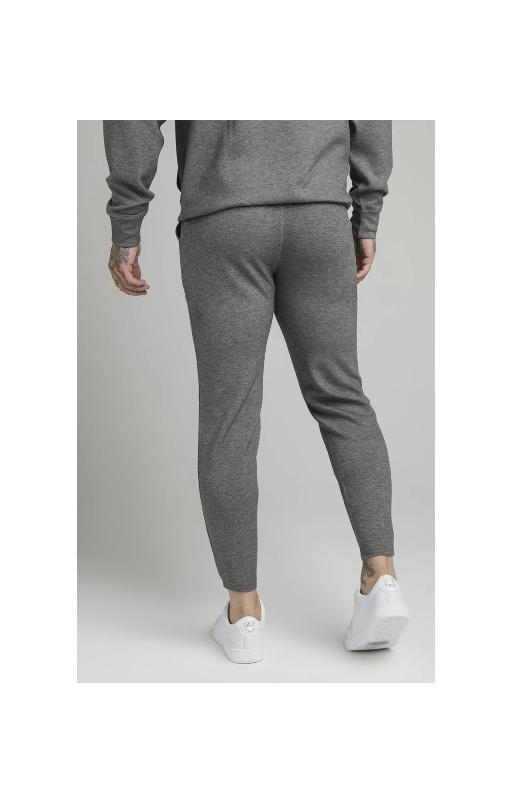 SikSilk Dual Logo Pant - Grey - Image 4