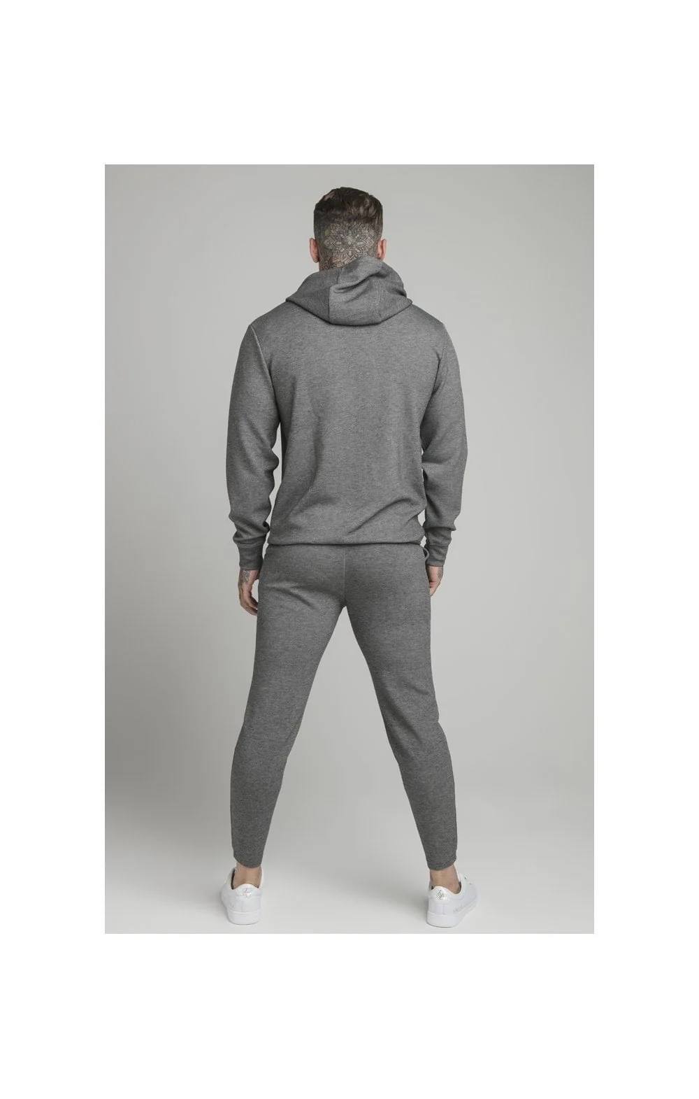 SikSilk Dual Logo Pant - Grey - Image 7