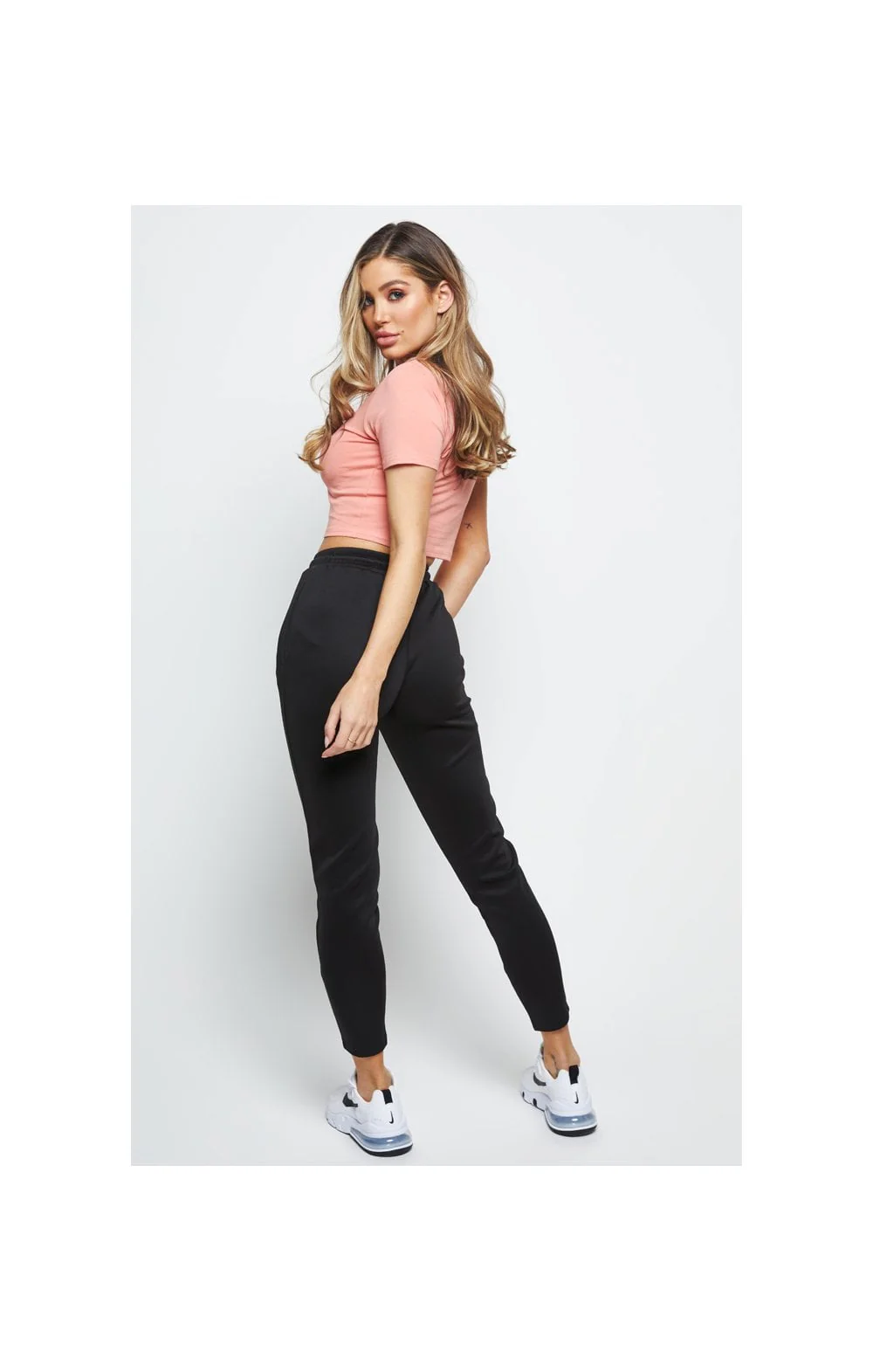 SikSilk Duality Crop Tee - Coral - Image 6