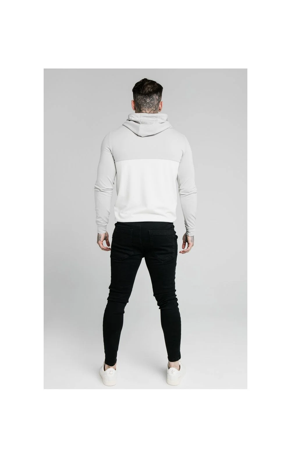 SikSilk Duality Overhead Hoodie - Grey - Image 5