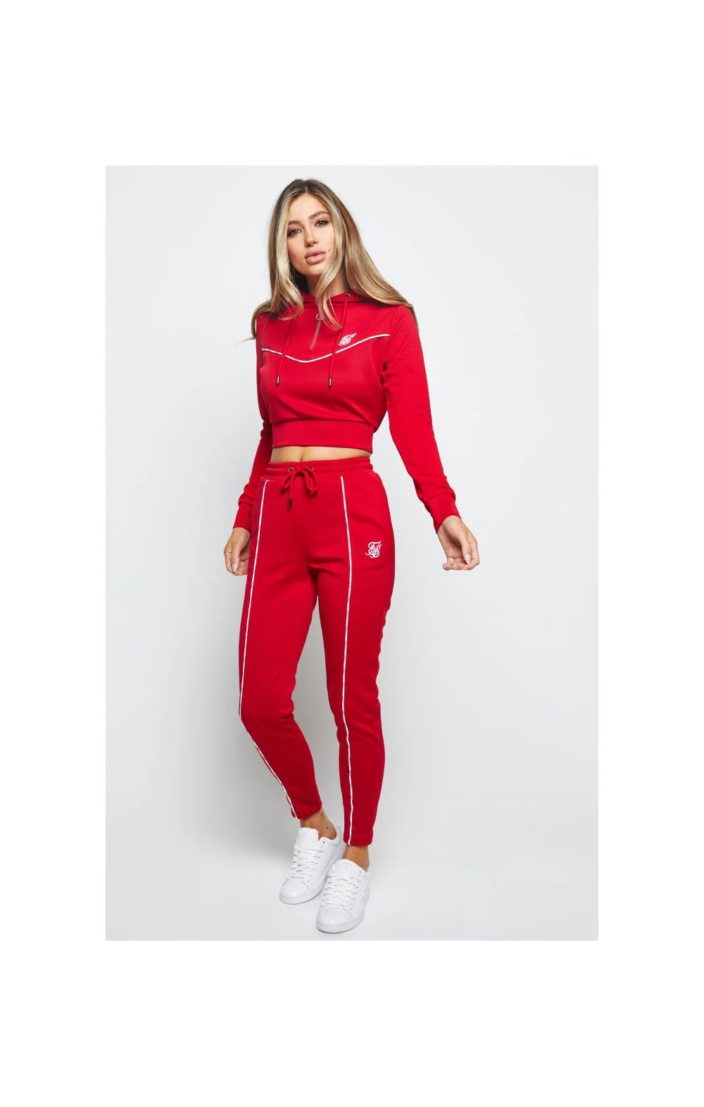 SikSilk Duality Track Pants - Red - Image 6